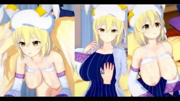 Eroge Koikatsu!  Touhou Ai Yakumo Rubs Her Breasts H! 3dcg Big Tits Anime Video Touhou Project Toho Ran Yakumo Hentai Game