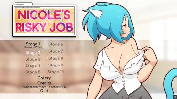 Nicole Risky Job Pornplay Hentai Game Strokes Boobs To Attract More Clients