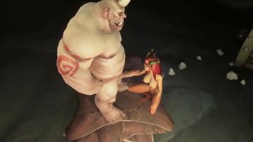 Sexy Red Elf Rides Ogre's Cock | Warcraft Parody